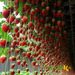 Клубника ампельная Анастасия купить по цене от 370р. в интернет-магазине «Посадика» с доставкой почтой в в Сегежае и по всей России – [изображение №1].